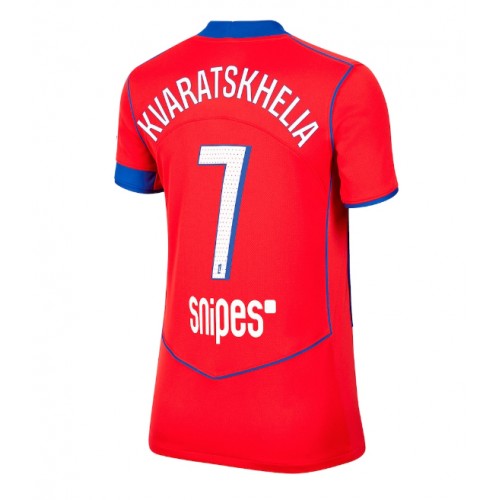 Paris Saint-Germain Khvicha Kvaratskhelia #7 Tredje Tröja Kvinnor 2025-26 Kortärmad Paris Saint-Germain Khvicha Kvaratskhelia #7 Tredje Tröja Kvinnor 2025-26 Kortärmad